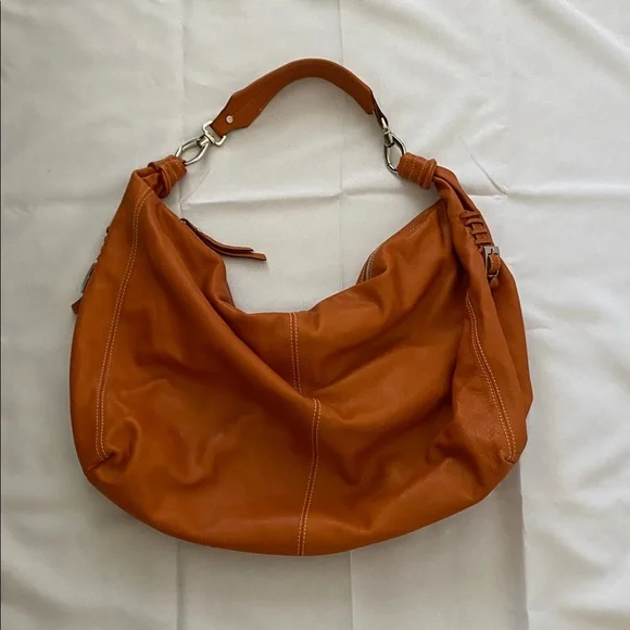 Ted Benson Tan Leather Hobo Bag - Picture 1 of 9